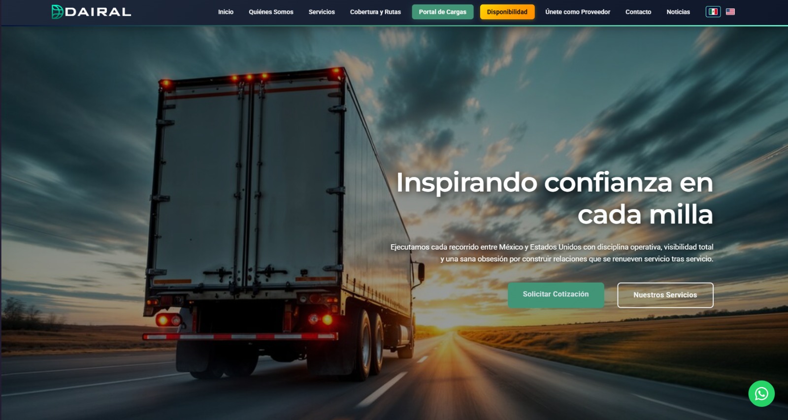 DAIRAL - Plataforma de logística de transporte de carga transfronterizo desarrollada por Nebel Software